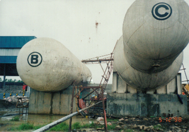 LPG Bullet tank installation in Petron Jimenez Bulk plant